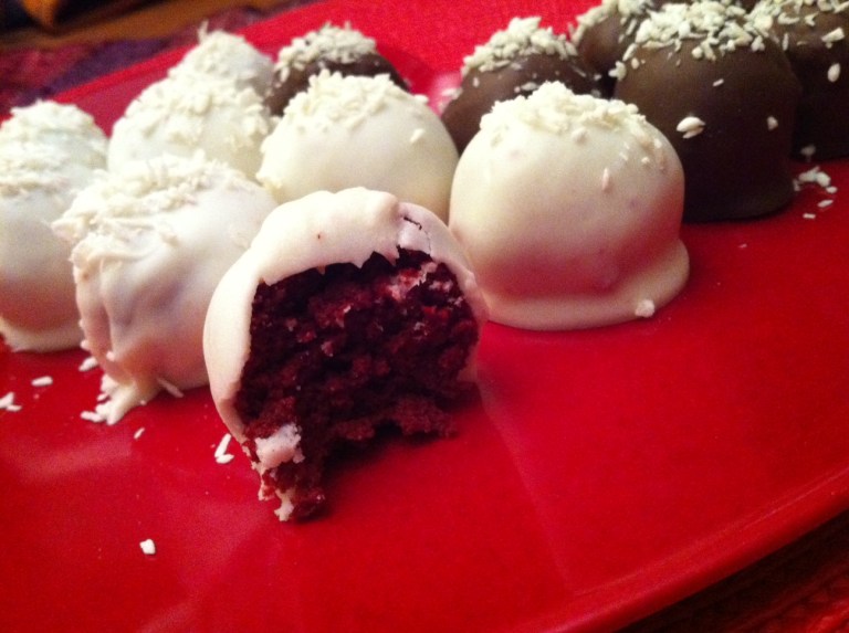red velvet cake truffles