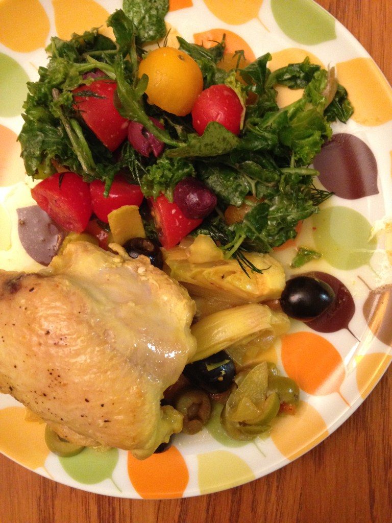 Braised Chicken & Artichokes